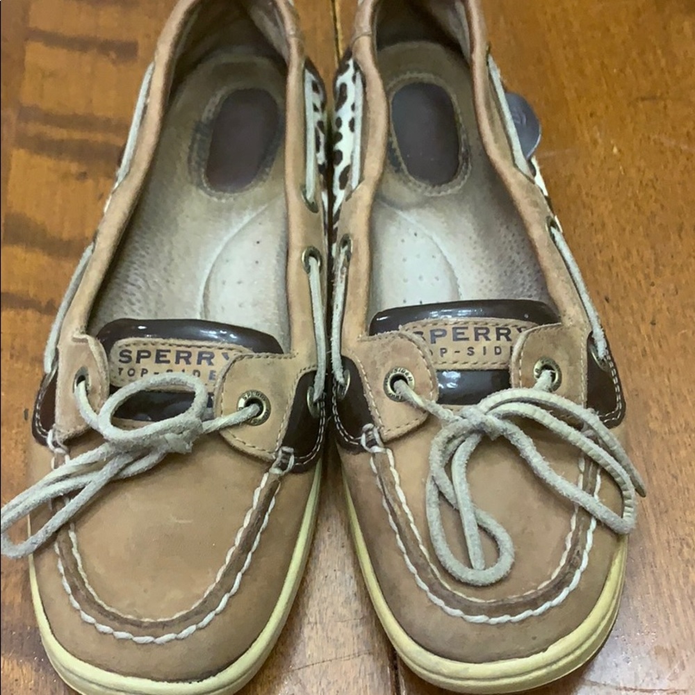 Sperry Top Sider in cheetah print Sz 7.5